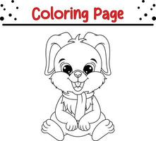 contento Natale animale colorazione pagina per bambini. vettore
