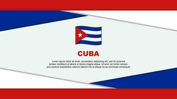 Cuba bandiera astratto sfondo design modello. Cuba indipendenza giorno bandiera cartone animato vettore illustrazione. Cuba vettore