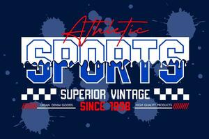 sport tipografia slogan, per maglietta, manifesti, etichette, eccetera. vettore