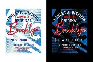 brooklyn atletico, per Stampa su t camicie eccetera. vettore