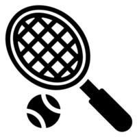 icona del glifo tennis vettore