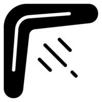 icona del glifo boomerang vettore