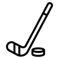 icona della linea di hockey vettore