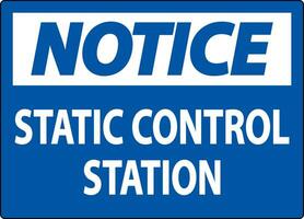 Avviso cartello statico controllo stazione vettore