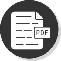 PDF documento vettore icona design