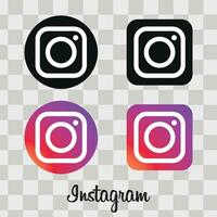 instagram logo icone collezione ,Instagram vettore