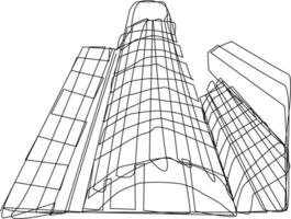 illustrazione di un' ufficio edifici vettore