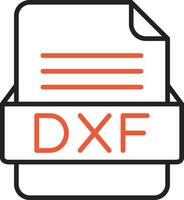 dxf file formato vettore icona