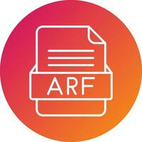 arf file formato vettore icona