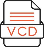 vcd file formato vettore icona