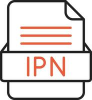 ipn file formato vettore icona