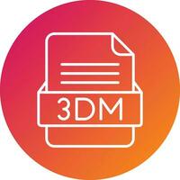 3dm file formato vettore icona