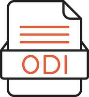 odi file formato vettore icona