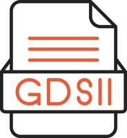 gdsii file formato vettore icona