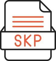 skp file formato vettore icona