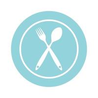 sfondo con forchette, cucchiai. illustrazione vettoriale