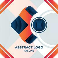 vettore pendenza astratto logo design per azienda