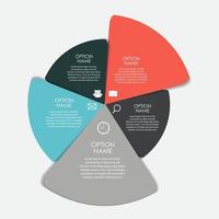 modelli di infografica per l'illustrazione vettoriale aziendale