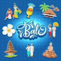 bali social media post mockup bal vettore