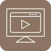 video streaming vettore icona