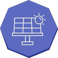 icona del vettore di energia solare