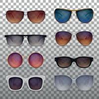 set di occhiali da sole realistici illustrazione vettoriale