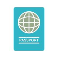 passaporto vettore icona