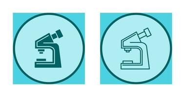 icona del vettore del microscopio