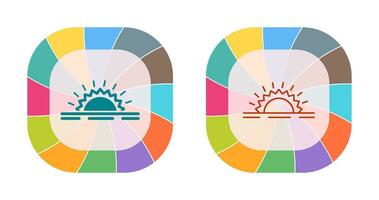luce del sole vettore icona