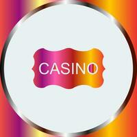 casinò cartello vettore icona