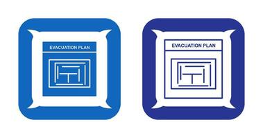 evacuazione Piano vettore icona