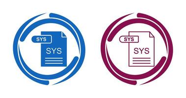 SYS vettore icona