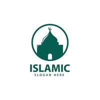 vettore di progettazione del logo islamico, illustrazione dell'icona del modello.