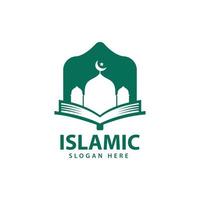 vettore di progettazione del logo islamico, illustrazione dell'icona del modello.