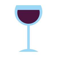 disegno vettoriale di bicchiere di vino isolato