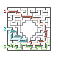 labirinto per bambini. puzzle per bambini. enigma del labirinto. vettore