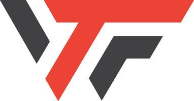 wtf logo design vettore