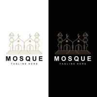 moschea logo vettore simbolo illustrazione design