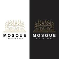 moschea logo vettore simbolo illustrazione design