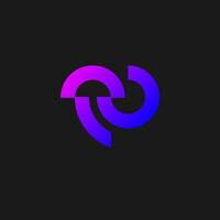 Medusa astratto monoline minimalista logo design vettore
