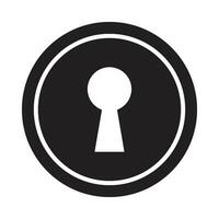 buco della serratura vettore glifo icona per personale e commerciale uso.