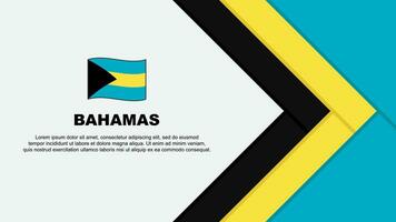 Bahamas bandiera astratto sfondo design modello. Bahamas indipendenza giorno bandiera cartone animato vettore illustrazione. Bahamas cartone animato