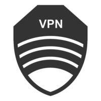 vpn o virtuale privato Rete icona vettore