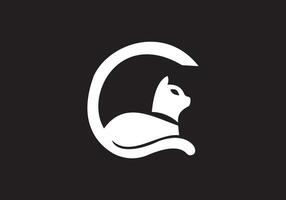 Questo è un' gatto logo design per il tuo attività commerciale vettore