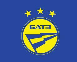 fk bat Borisov logo club simbolo bielorussia lega calcio astratto design vettore illustrazione con blu sfondo