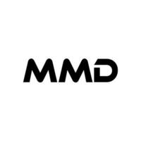 mmd lettera logo disegno, ispirazione per un' unico identità. moderno eleganza e creativo design. filigrana il tuo successo con il Impressionante Questo logo. vettore