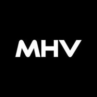 mhv lettera logo disegno, ispirazione per un' unico identità. moderno eleganza e creativo design. filigrana il tuo successo con il Impressionante Questo logo. vettore