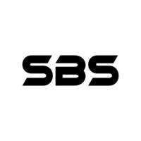 sbs logo disegno, ispirazione per un' unico identità. moderno eleganza e creativo design. filigrana il tuo successo con il Impressionante Questo logo. vettore