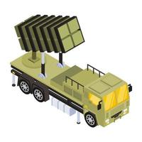 camion delle armi dell'esercito vettore