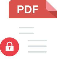 File formato con PDF File genere vettore design elemento o simbolo